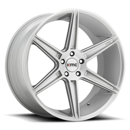 KMC Prism 22x10.5 Brushed Silver wheel