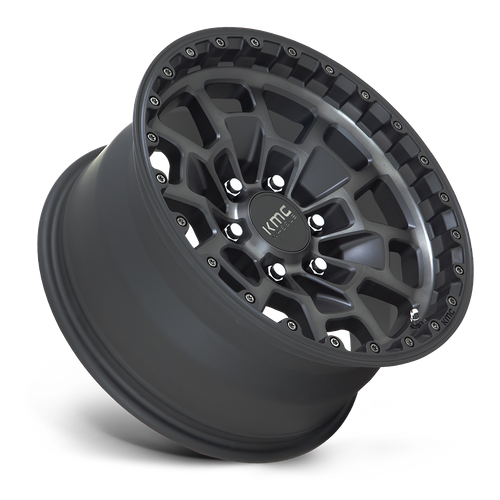 KMC Summit 17x8.5 Satin Black W/ Gray Tint wheel