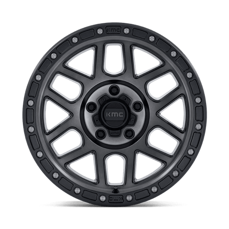 KMC Mesa 17x9 Satin Black W/ Gray Tint wheel