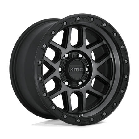 KMC Mesa 20x9 Satin Black W/ Gray Tint wheel