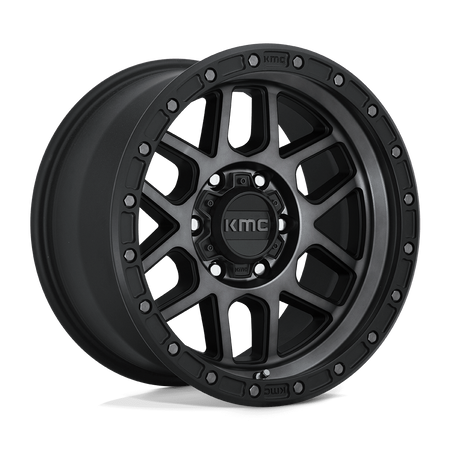 KMC Mesa 20x9 Satin Black W/ Gray Tint wheel