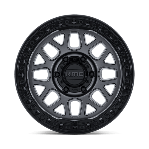 KMC Grs 18x9 Gloss Gunmetal W/ Gloss Black wheel