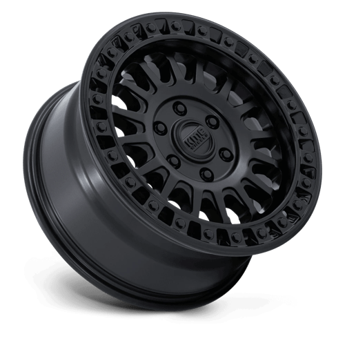 KMC Ims 17x8 Matte Black W/ Gloss Black Lip wheel