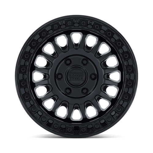 KMC Ims 17x8 Matte Black W/ Gloss Black Lip wheel