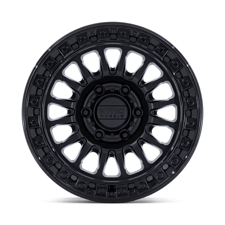 KMC Ims 18x9 Matte Black W/ Gloss Black Lip wheel