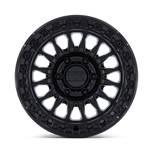 KMC Ims 20x9 Matte Black W/ Gloss Black Lip wheel
