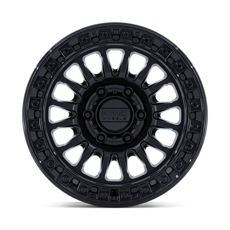 KMC Ims 20x9 Matte Black W/ Gloss Black Lip wheel
