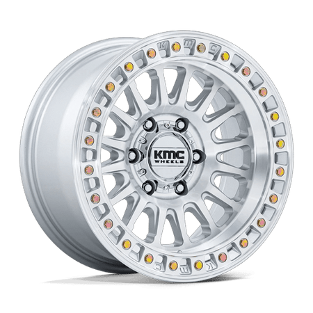 KMC Ims 20x9 Gloss Silver W/ Machined Face wheel