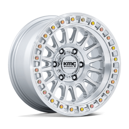 KMC Ims 20x9 Gloss Silver W/ Machined Face wheel