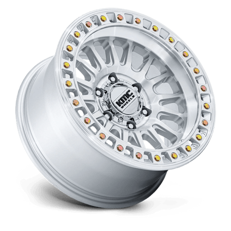 KMC Ims 20x9 Gloss Silver W/ Machined Face wheel