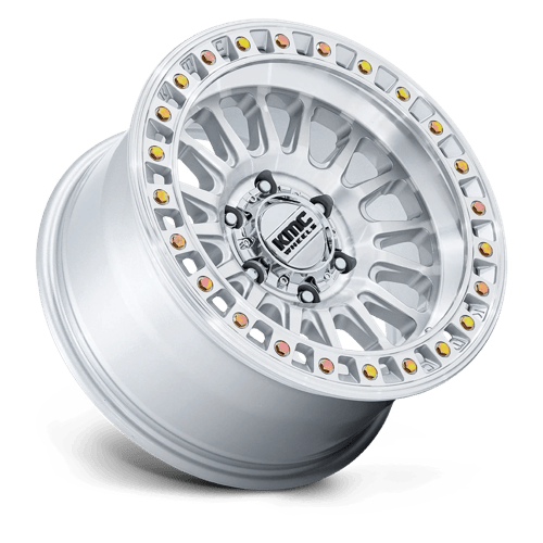 KMC Ims 20x9 Gloss Silver W/ Machined Face wheel