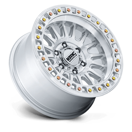 KMC Ims 20x9 Gloss Silver W/ Machined Face wheel