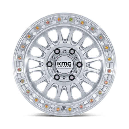 KMC Ims 20x9 Gloss Silver W/ Machined Face wheel