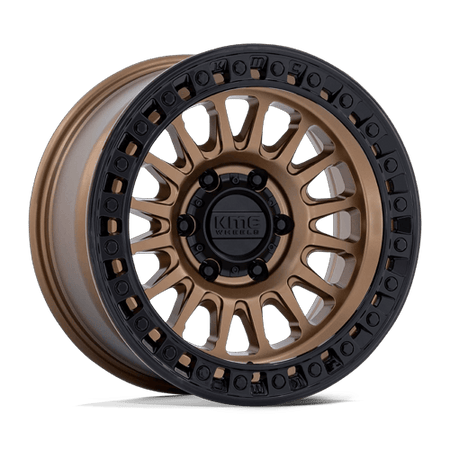 KMC Ims 20x9 Matte Bronze W Gloss Black Lip wheel