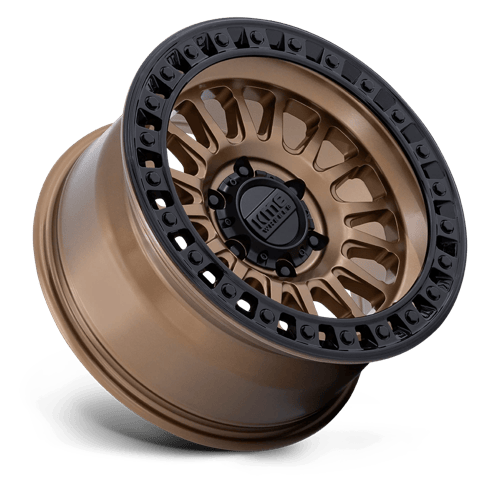 KMC Ims 20x9 Matte Bronze W Gloss Black Lip wheel