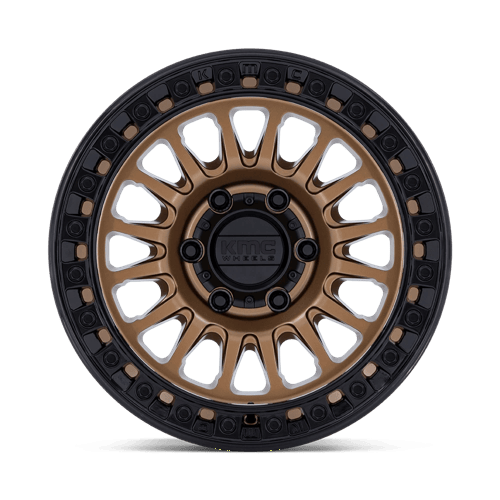 KMC Ims 18x9 Matte Bronze W Gloss Black Lip wheel