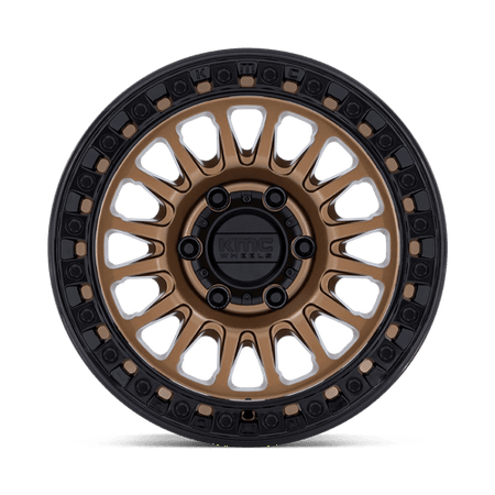 KMC Ims 20x9 Matte Bronze W Gloss Black Lip wheel