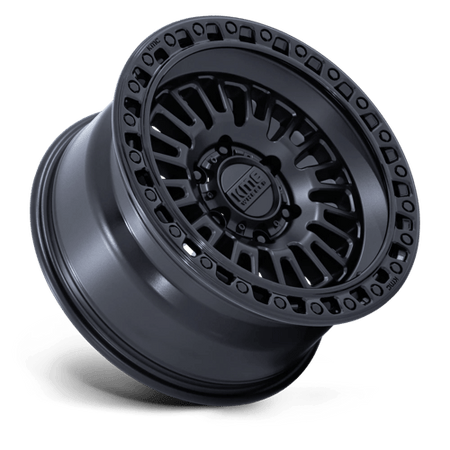 KMC Aztec 17x8.5 Matte Black W/ Gloss Black Lip wheel