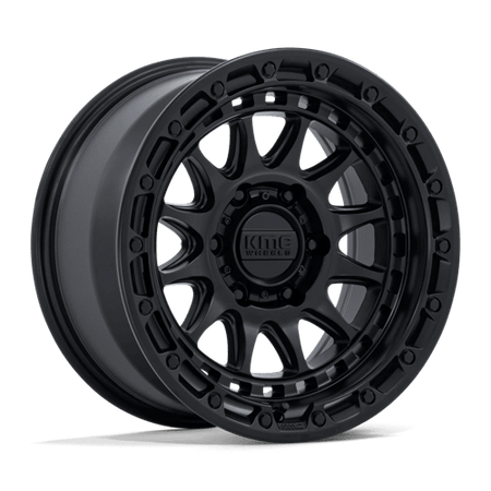 KMC Crux 17x8.5 Blackout wheel