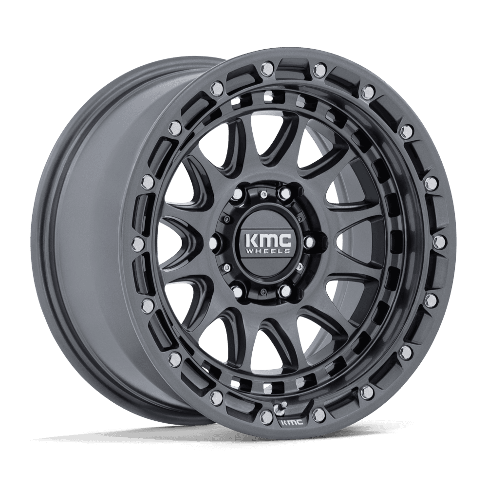 KMC Crux 17x8.5 Gloss Gunmetal wheel