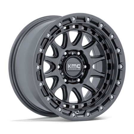 KMC Crux 17x8.5 Gloss Gunmetal wheel