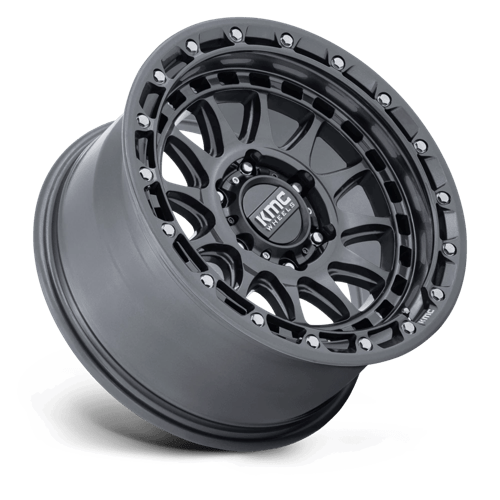 KMC Crux 17x8.5 Gloss Gunmetal wheel
