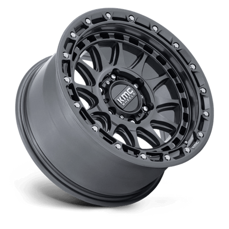 KMC Crux 17x8.5 Gloss Gunmetal wheel