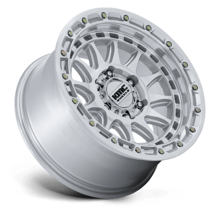 KMC Crux 20x9 Gloss Silver W/ Machined Face wheel