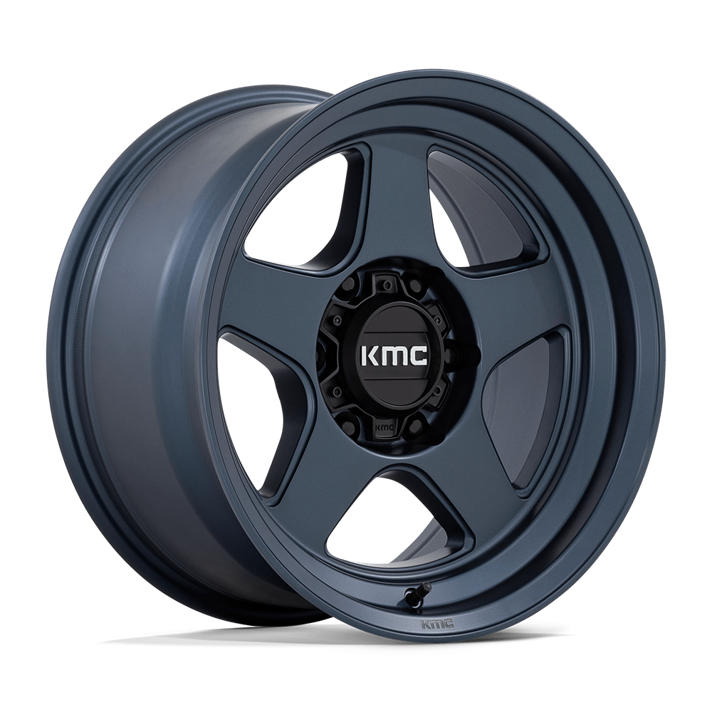 KMC Lobo 17x8.5 Metallic Blue wheel