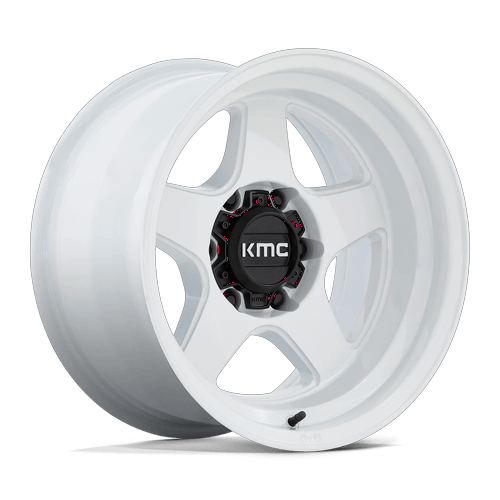 KMC Lobo 17x9 Gloss White wheel
