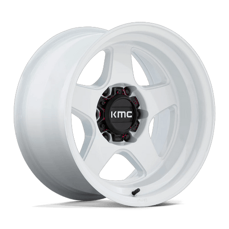 KMC Lobo 17x9 Gloss White wheel