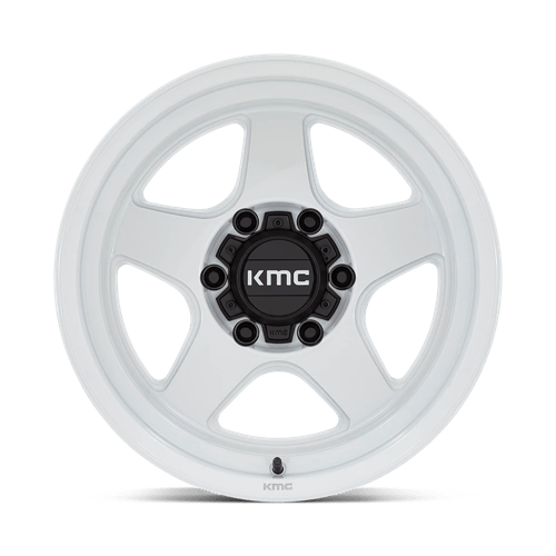 KMC Lobo 17x8.5 Gloss White wheel