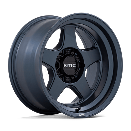 KMC Lobo 17x8.5 Metallic Blue wheel