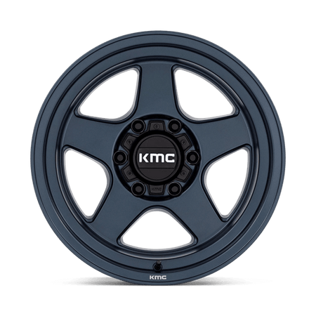 KMC Lobo 17x9 Metallic Blue wheel