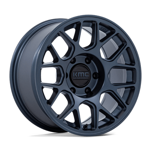 KMC Hatchet 17x8.5 Metallic Blue wheel