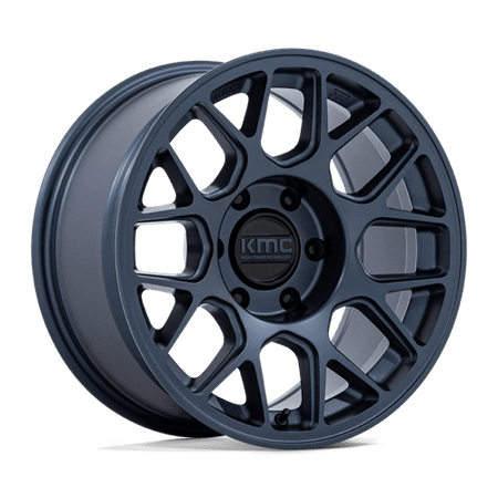 KMC Hatchet 17x8.5 Metallic Blue wheel