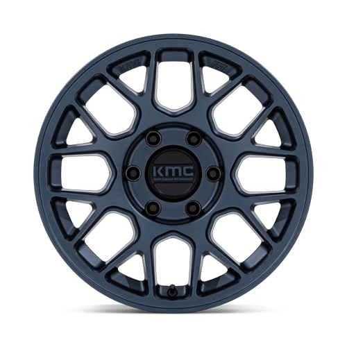 KMC Hatchet 17x8.5 Metallic Blue wheel