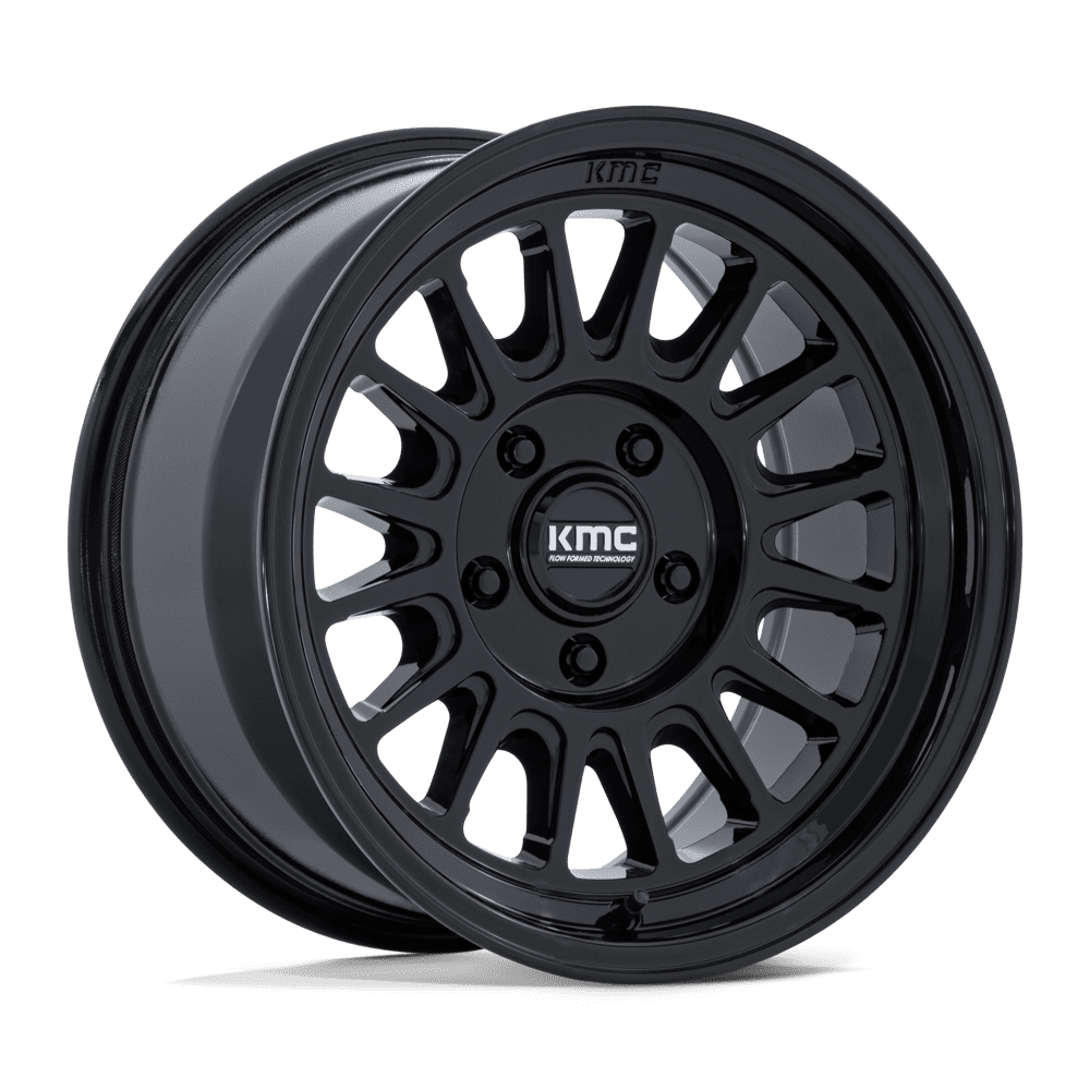 KMC Impact Fft 17x8 Gloss Black wheel