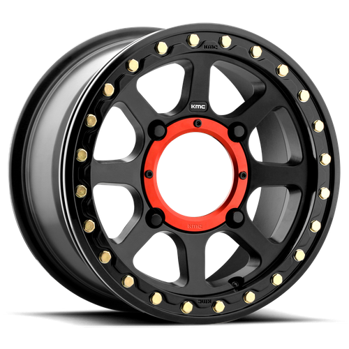 KMC Addict 2 UTV Beadlock 14x7 Satin Black wheel