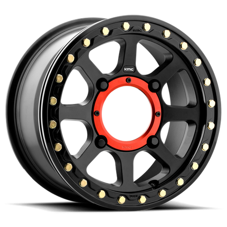 KMC Addict 2 UTV Beadlock 14x7 Satin Black wheel