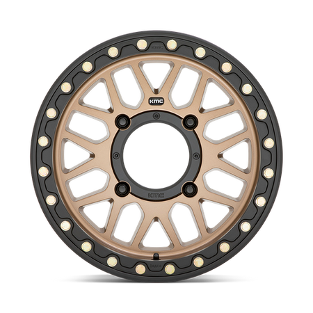 KMC Grenade UTV Beadlock 15x7 Satin Bronze wheel