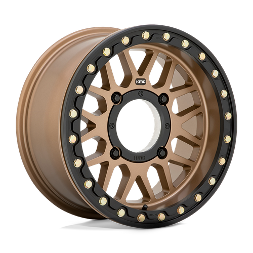 KMC Grenade UTV Beadlock 15x7 Satin Bronze wheel