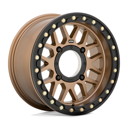 KMC Grenade UTV Beadlock 15x7 Satin Bronze wheel