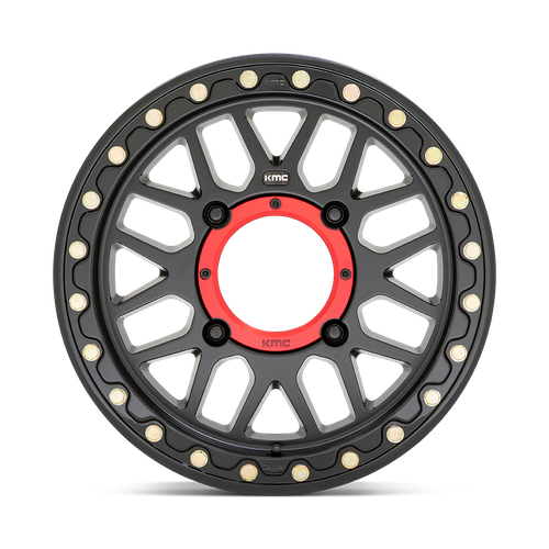 KMC Grenade UTV Beadlock 14x7 Satin Black wheel