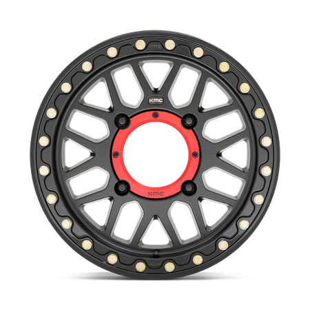 KMC Grenade UTV Beadlock 14x7 Satin Black wheel