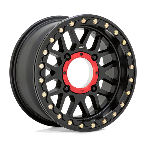KMC Grenade UTV Beadlock 14x7 Satin Black wheel