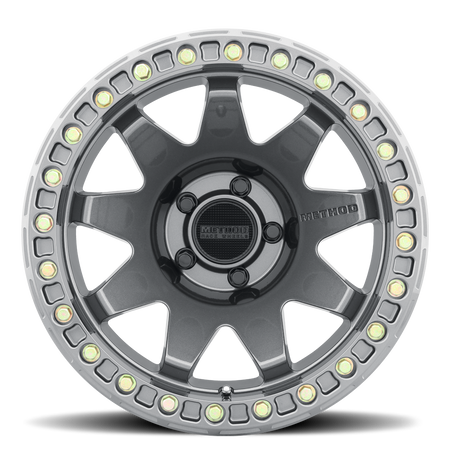 Aluminum Wheels 17x9 MR108 Bolt Pattern 5 On 127 Offset -44 Lip Size 0.63 Gloss Titanium GY Method