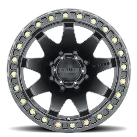 Aluminum Wheels 17x9 MR108 Bolt Pattern 8 On 165.1 Offset -44 Lip Size 0.63 Matte Black MB Method