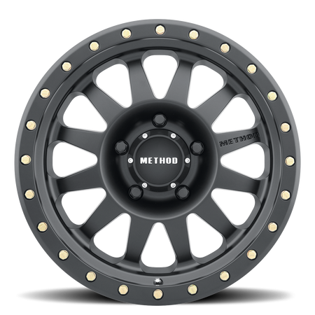 Aluminum Wheels 15x8 Double Standard MR304 Bolt Pattern 5 On 139.7 Offset -24 Lip Size 3.5 Matte Black MB Method