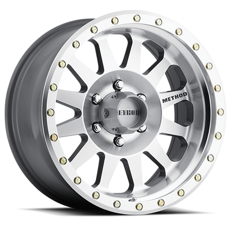 Aluminum Wheels 16x8 Double Standard MR304 Bolt Pattern 6 On 139.7 Offset 0 Lip Size 2.76 Machined SL Clear Coat Method